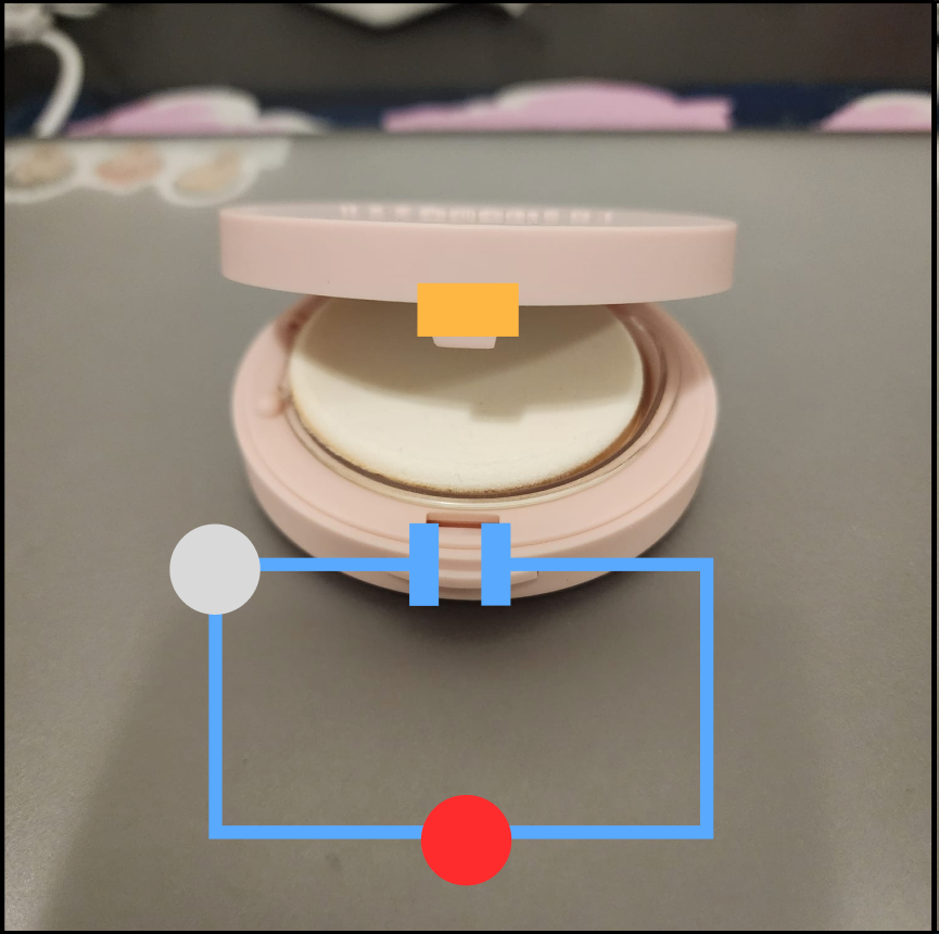 Compact powder unconnected