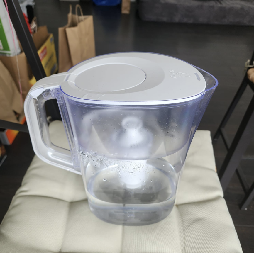 Brita lid opening and closing