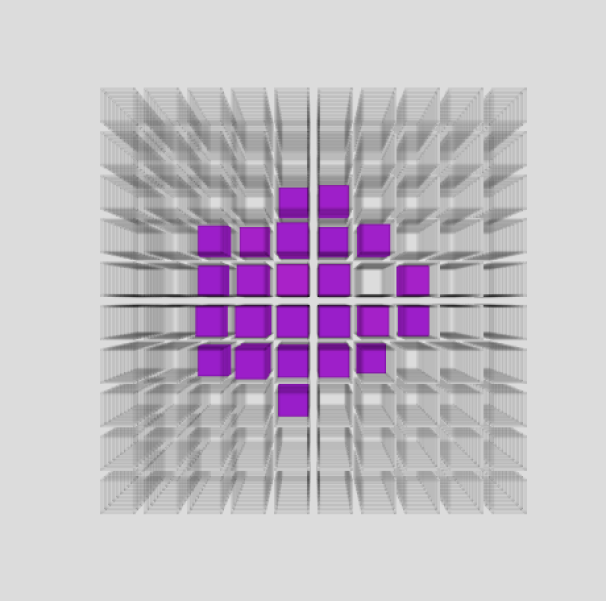 3D cube sound frequency normal pitch