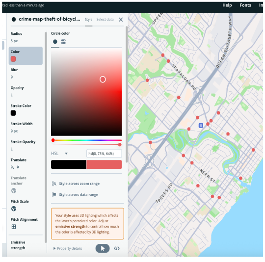 Bicycle theft data in oakville